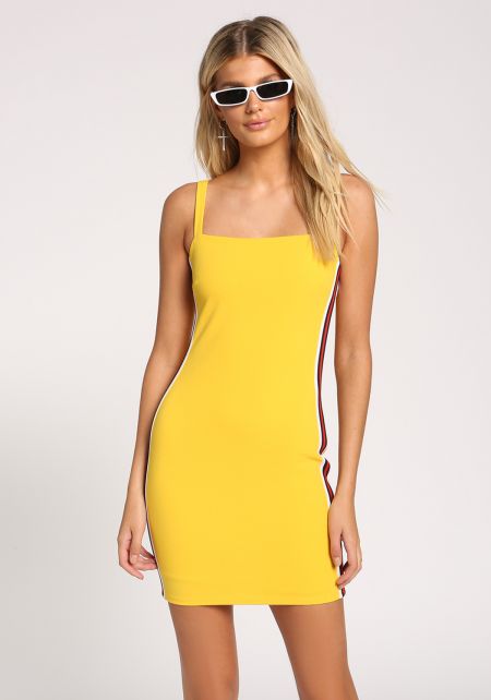 White Chest Cross Mini Dress