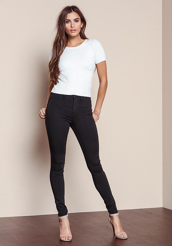 Junior Clothing | Very Black Mid Rise Jeggings | Loveculture.com