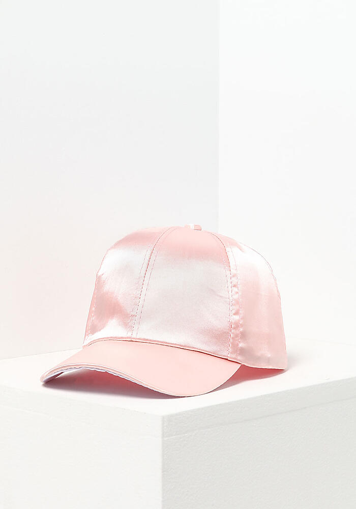 Junior Clothing | Pink Silky Baseball Cap | Loveculture.com
