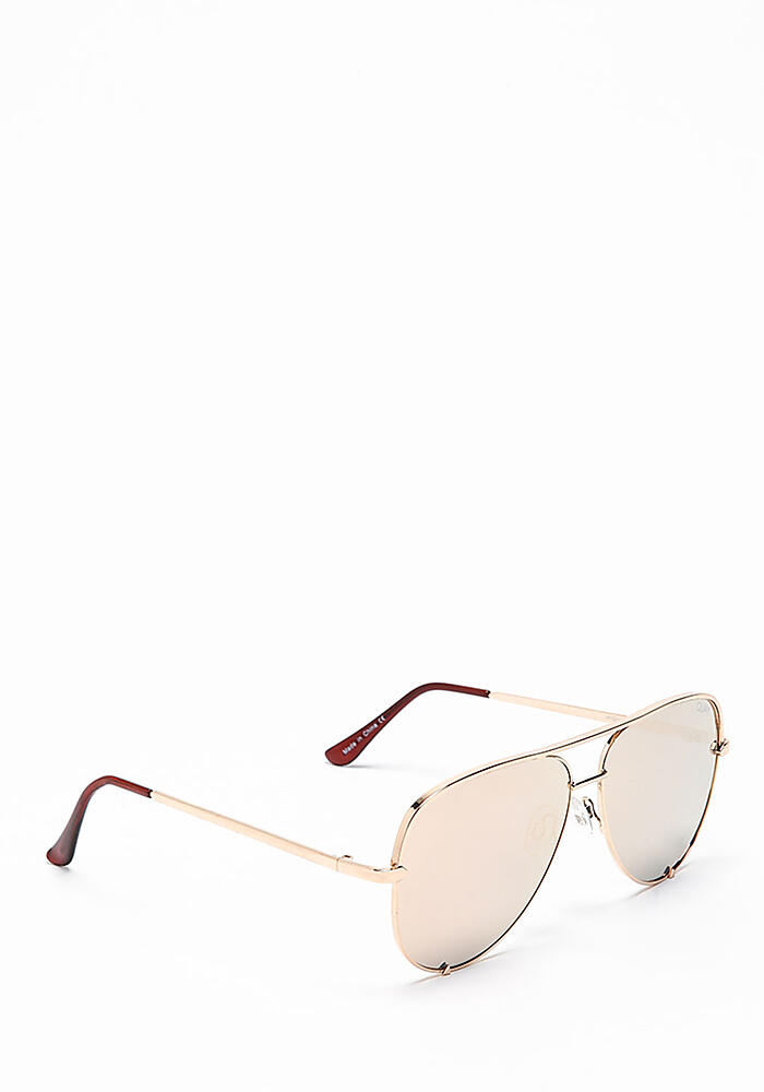 Junior Clothing | Quay X Desi Perkins High Key Sunglasses in Gold