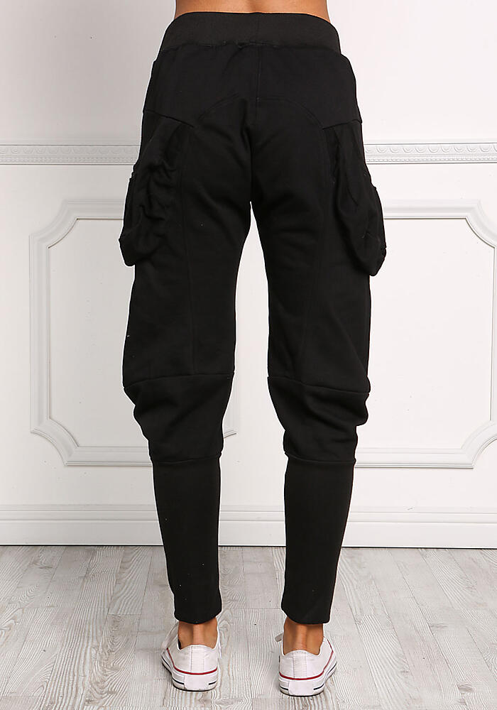 Junior Clothing | Black Baggy Pocket Jogger Pants | Loveculture.com