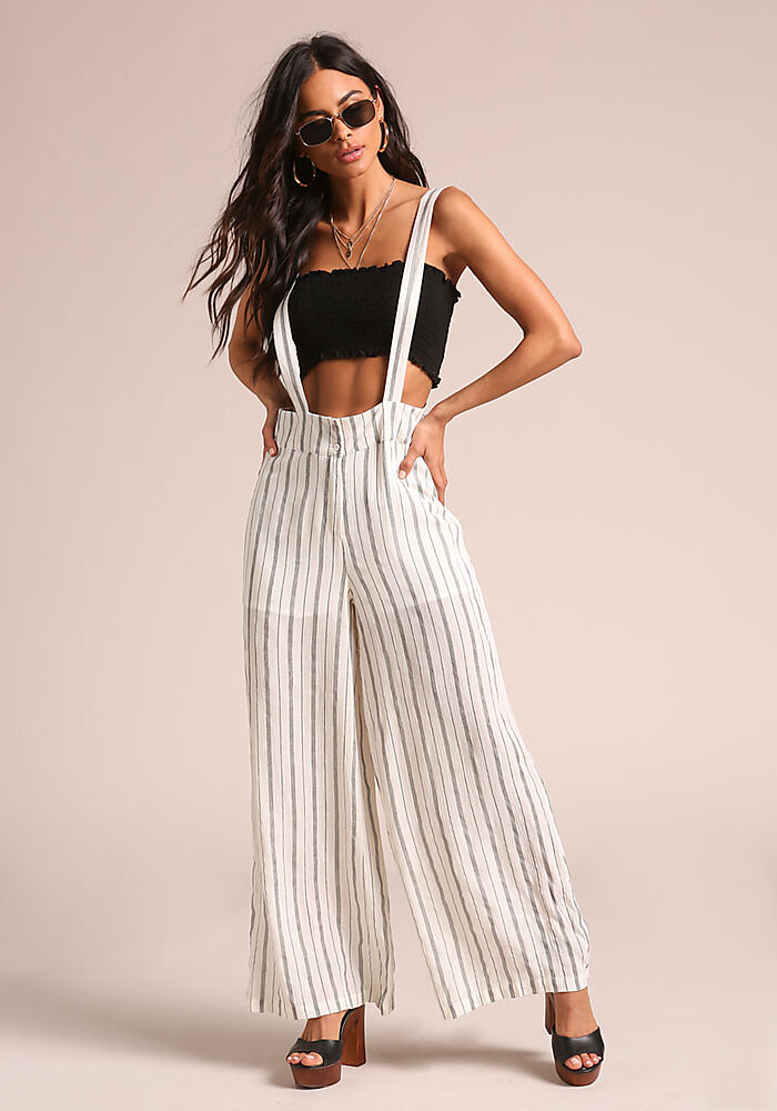 pinstripe palazzo pants