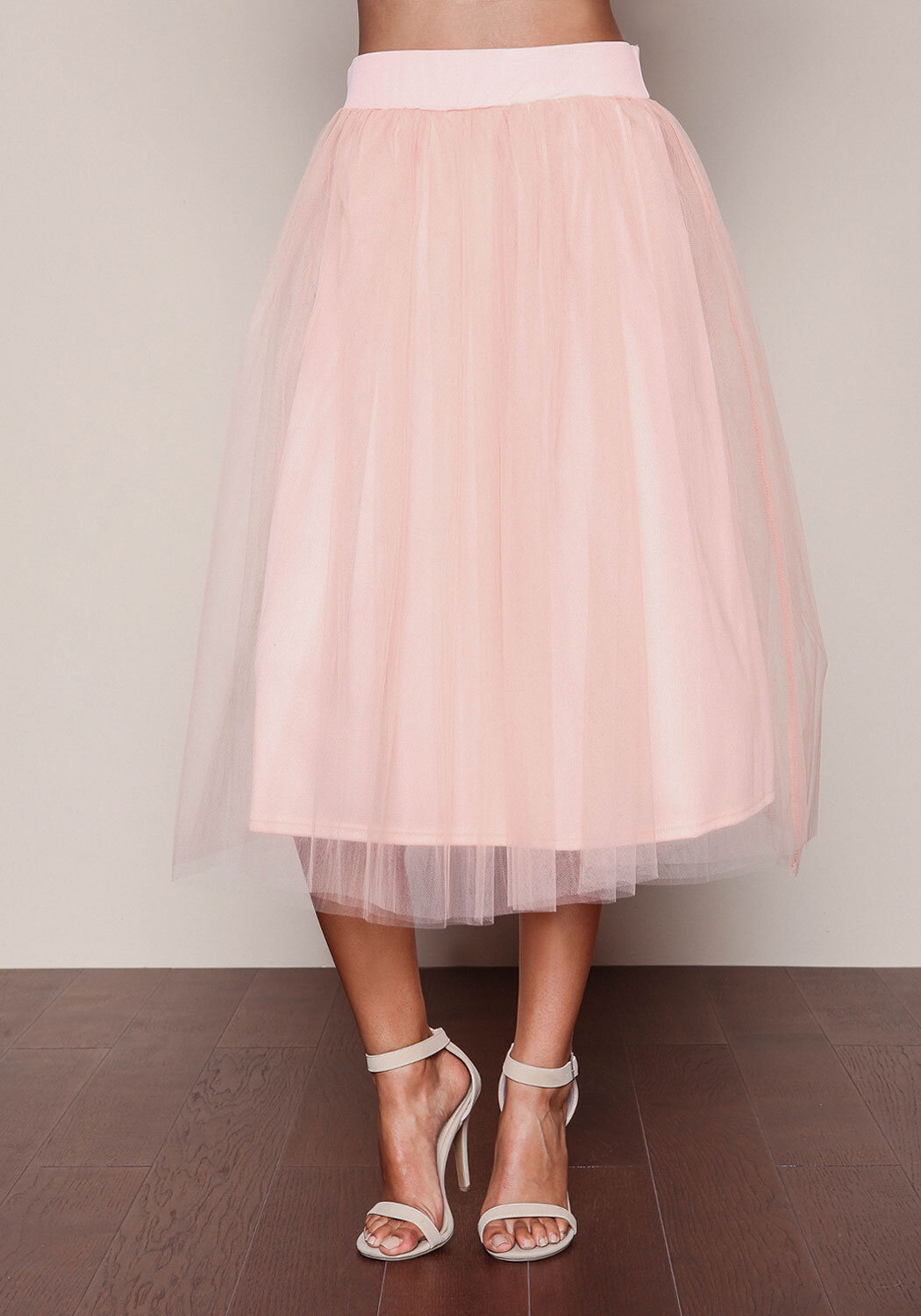Junior Clothing | Pink Tulle Midi Skirt | Loveculture.com